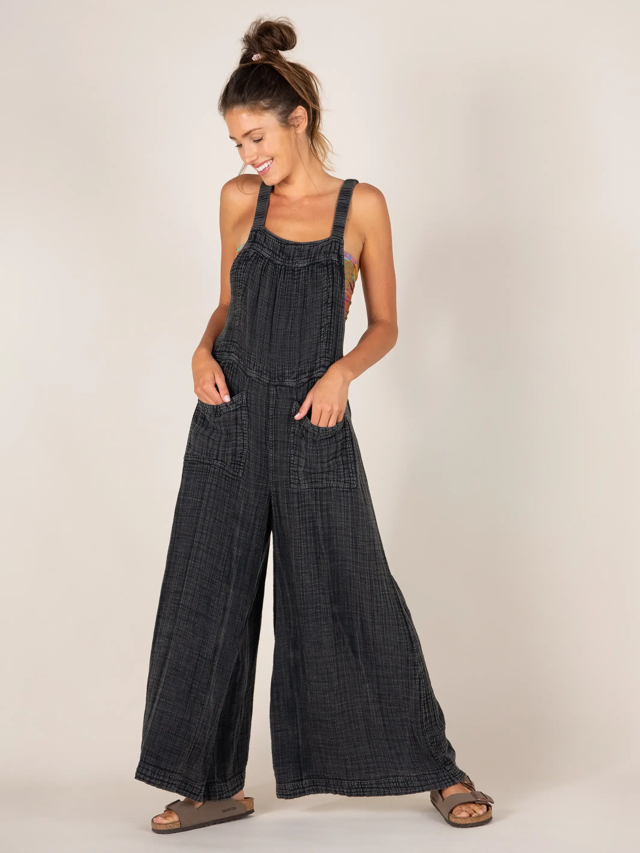 Dakota Tie Overall - Washed Black