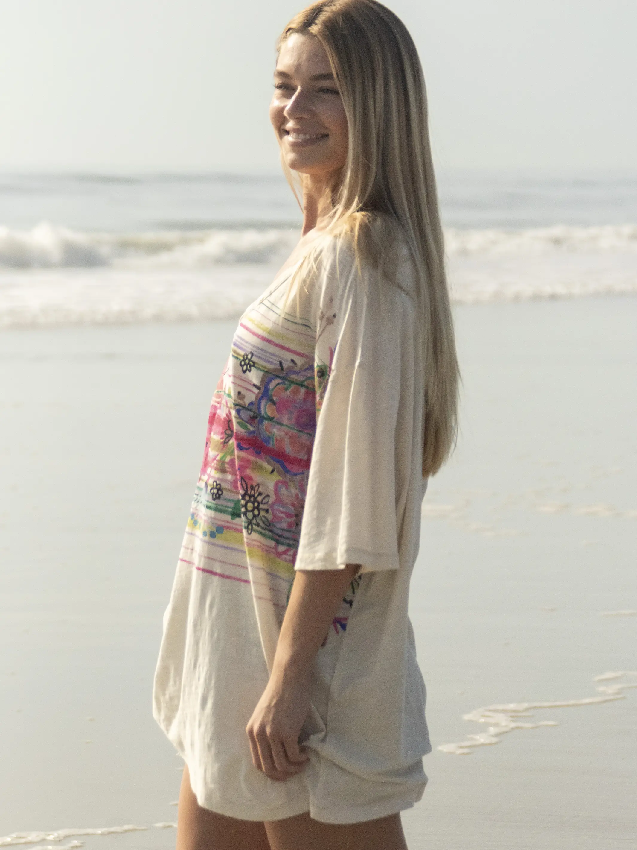 One Size Cotton Easy V-Neck Tee