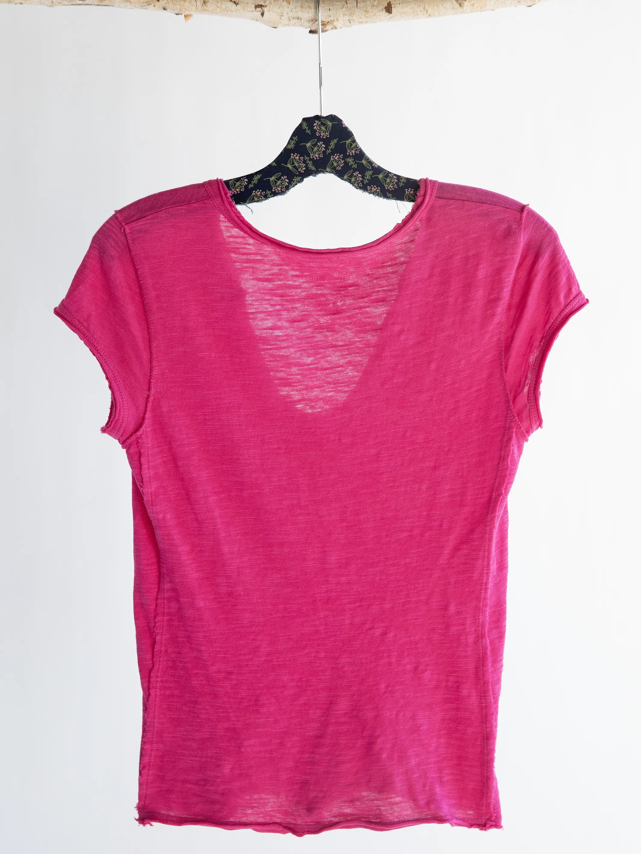 Molly Cotton Tee Shirt - Pink Flambe