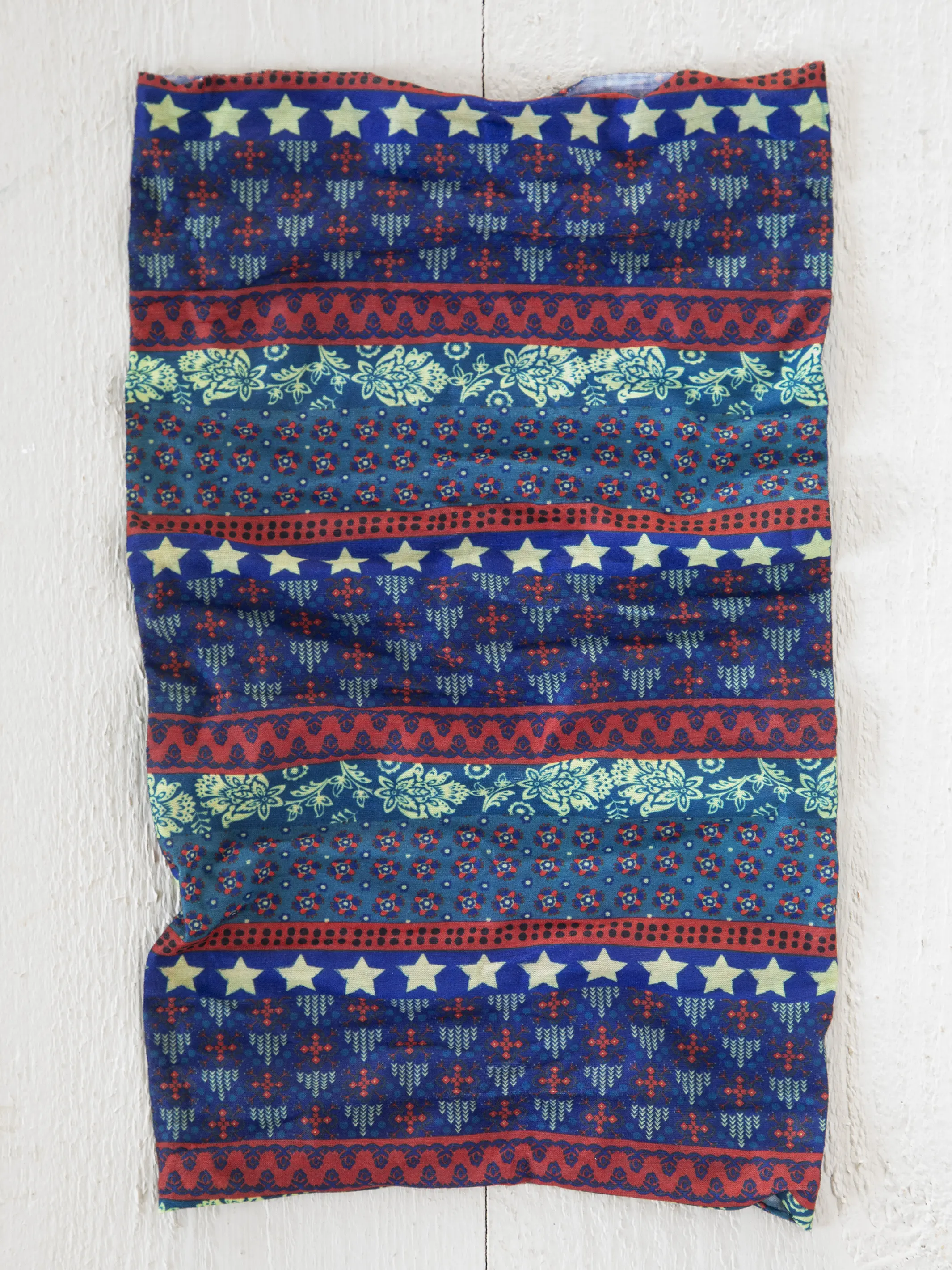 Full Boho Bandeau® Headband - Dusty Blue American Flag
