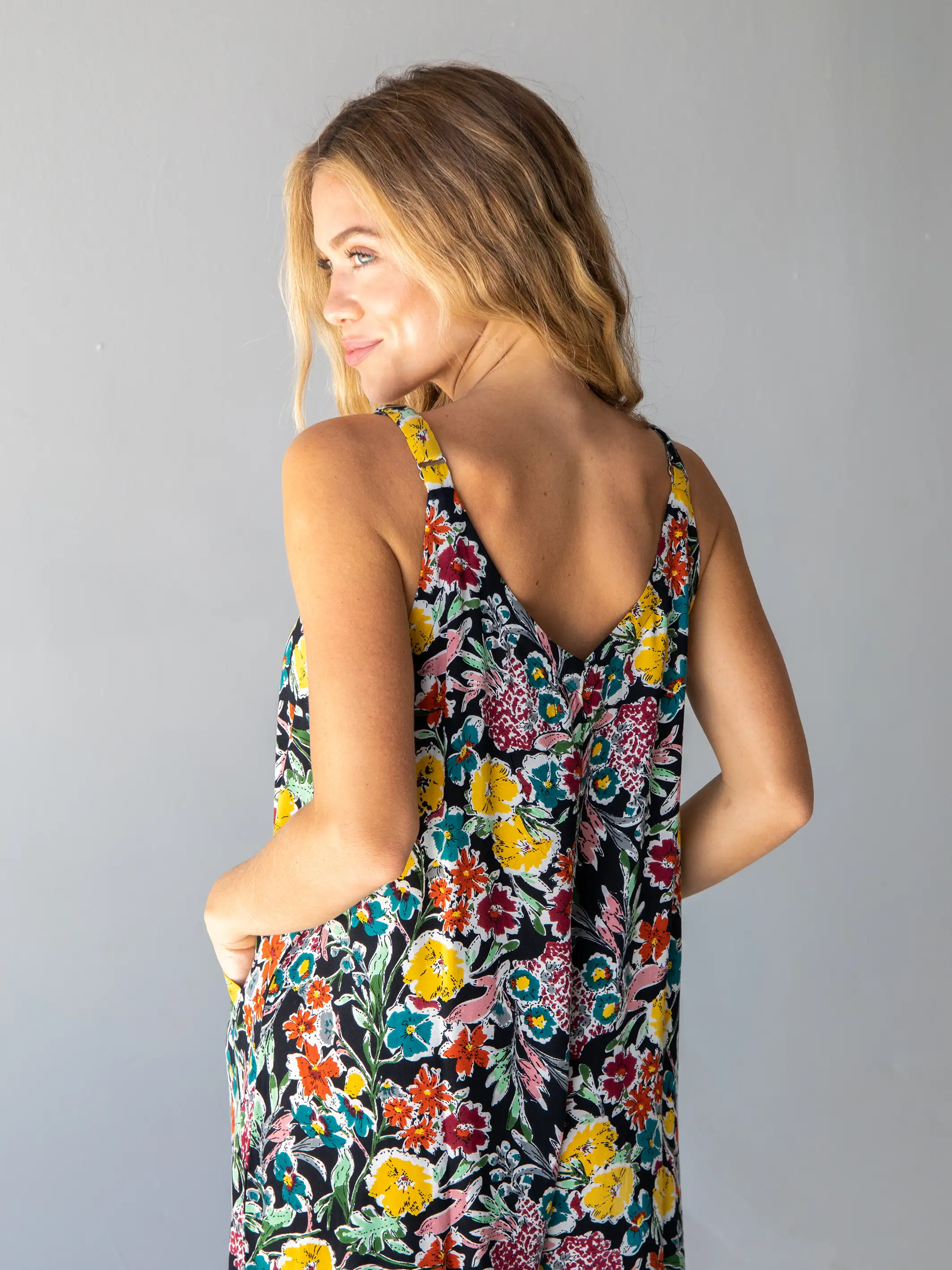 Chelsea Jumpsuit - Black Multi Floral