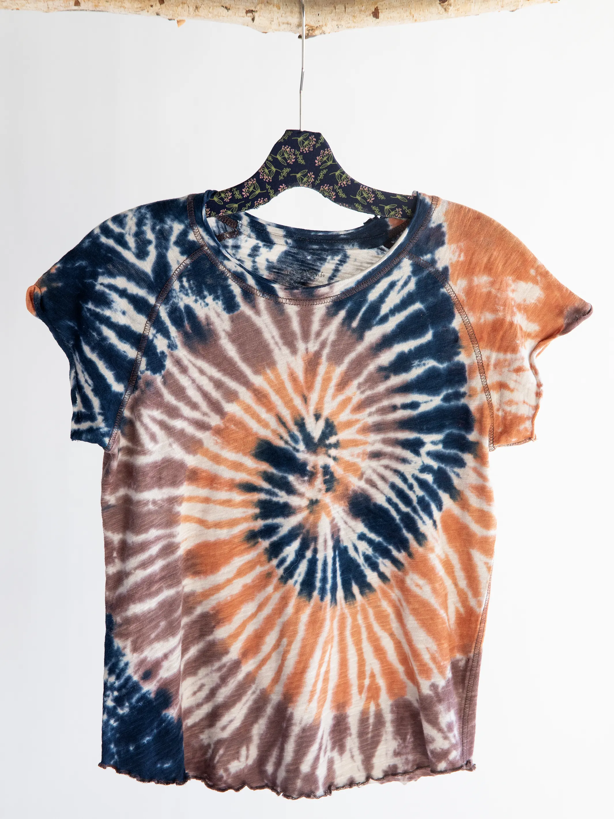 Lily Knit Cotton Tee Shirt - Moonstone Navy