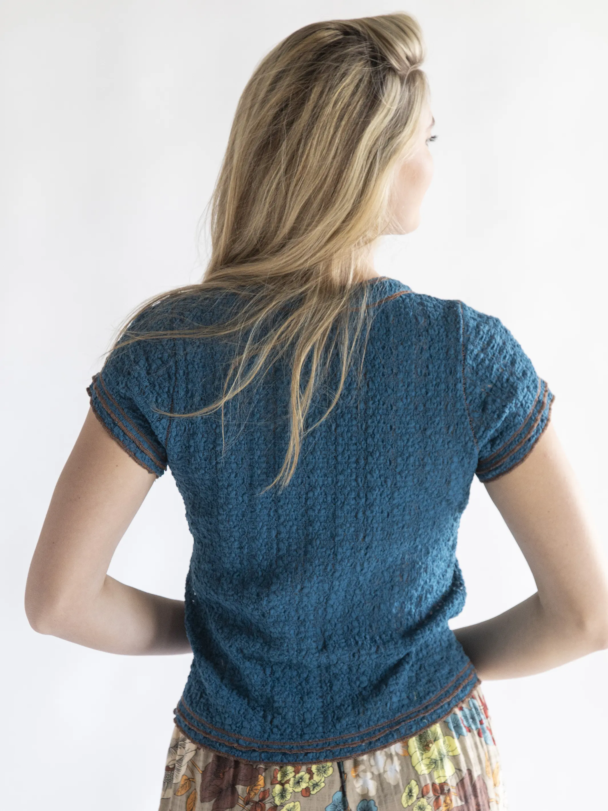 Ashley Lace Top - Lyon Blue