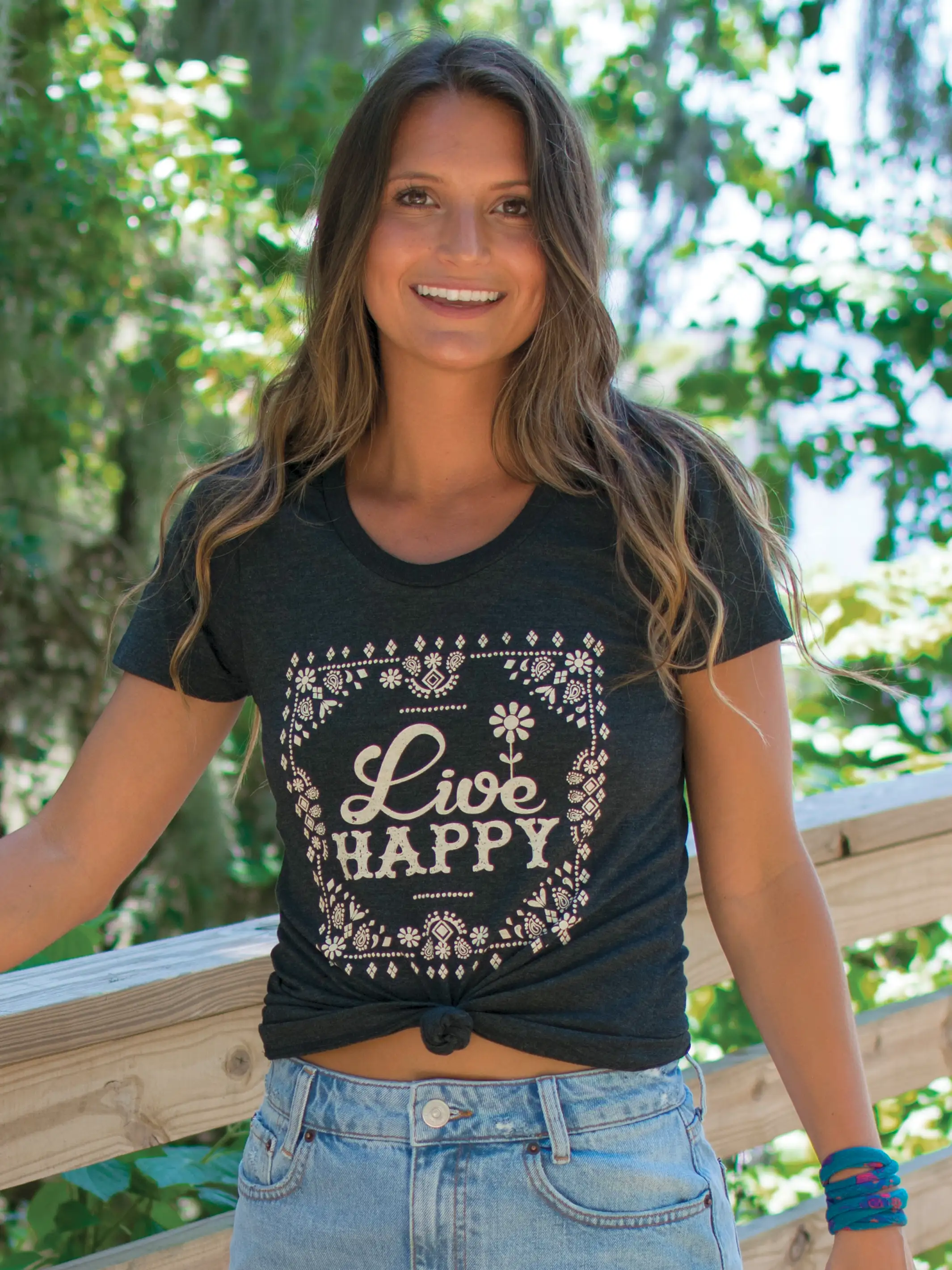 Perfect Fit Tee Shirt - Live Happy